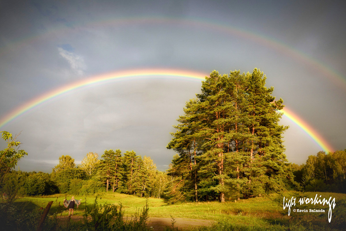 A double rainbow in Tui Teraz, Poland