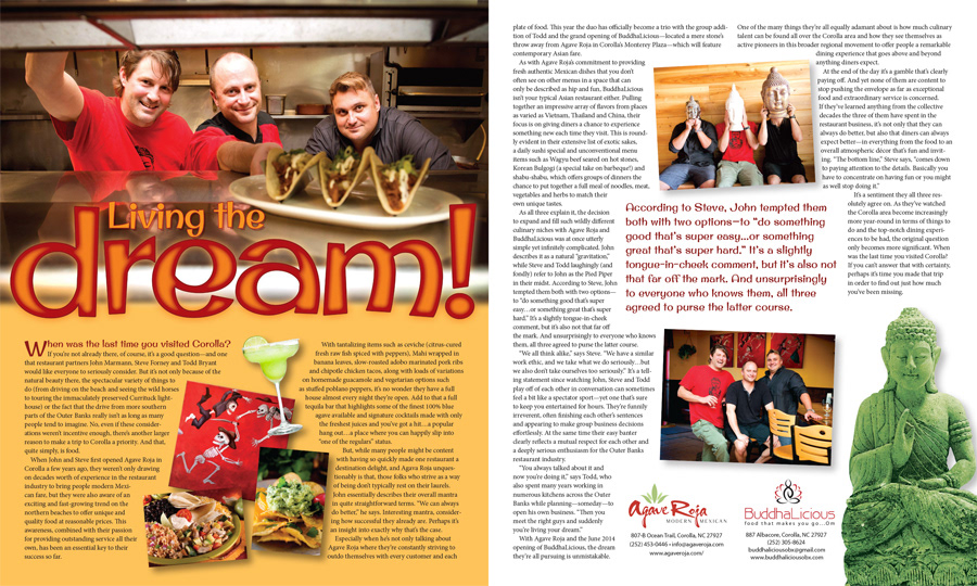 Magazine page design: Living the Dream!