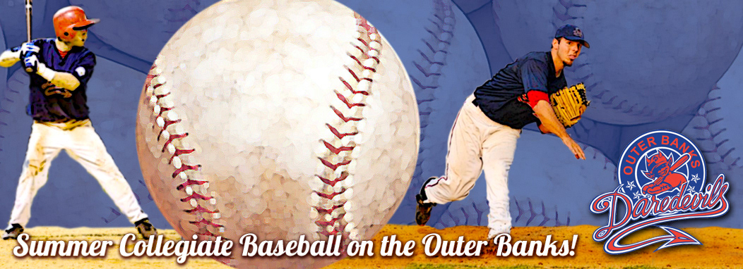 Page header for Outer Banks Daredevils baseball team
