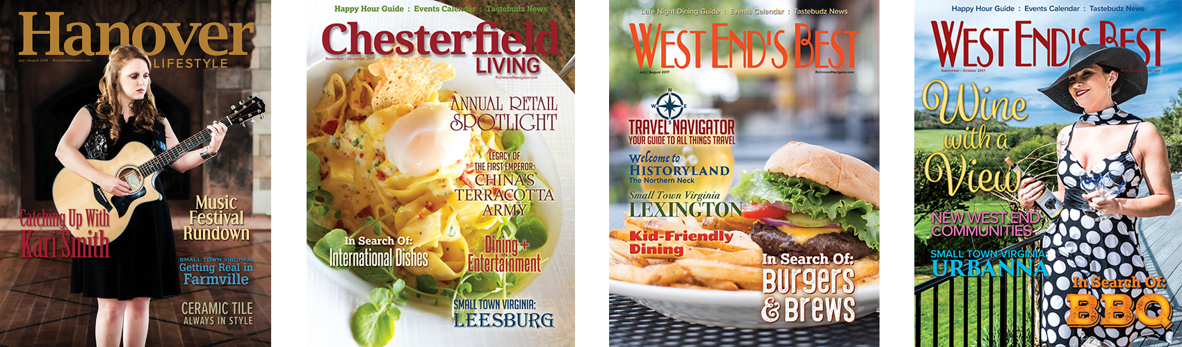 Magazine covers for Hanover Lifestyle, Chesterfield Living and West End's Best