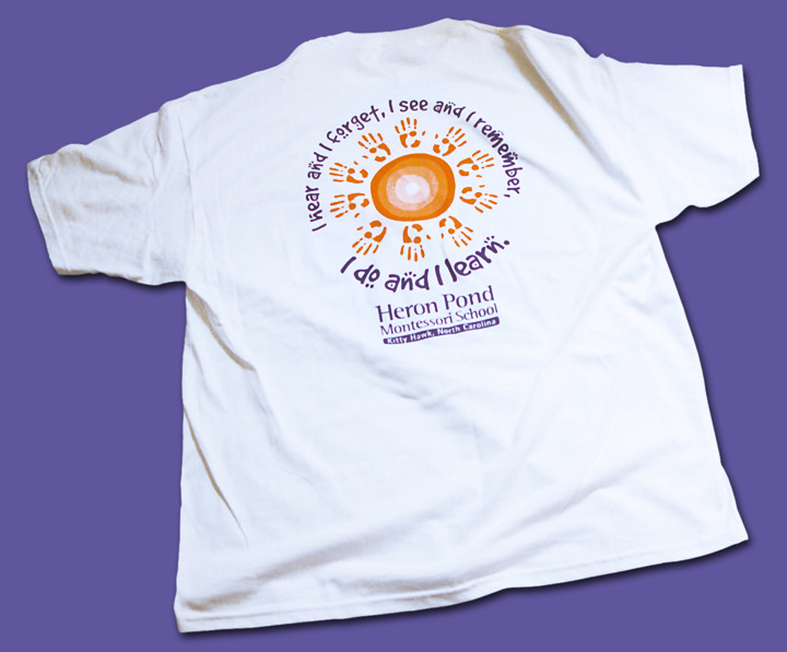 T-shirt design for Heron Pond Montessori School