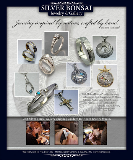 Magazine ad for Silver Bonsai Jewelry & Gallery