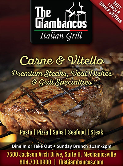 Magazine ad for The Giambancos Italian Grill