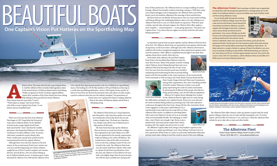 Beautiful Boats magazine article layout