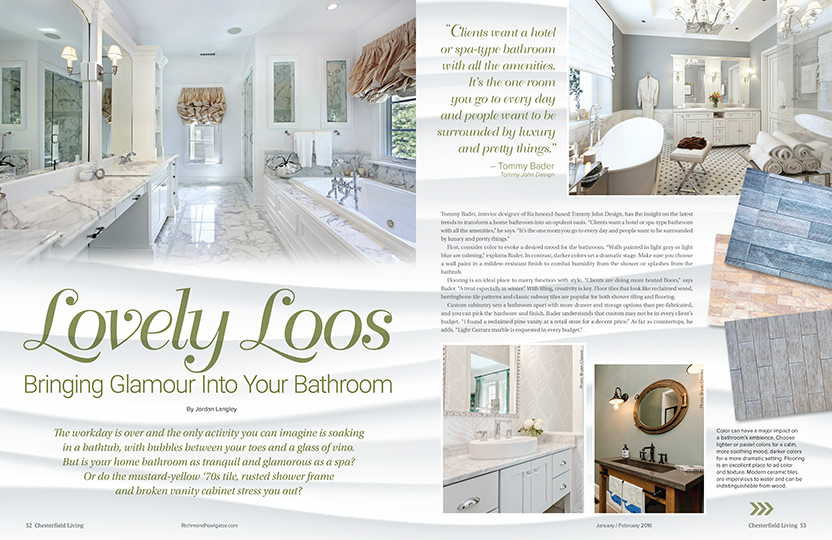 Lovely Loos layout  — Chesterfield Living Magazine