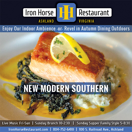 Magazine ad for Iron Horse Restaurant