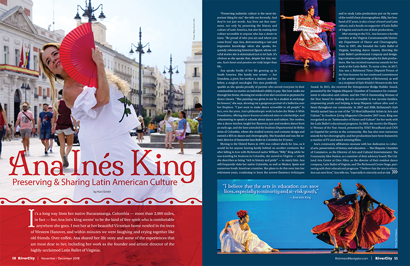 Ana Inés King layout — RiverCity Magazine