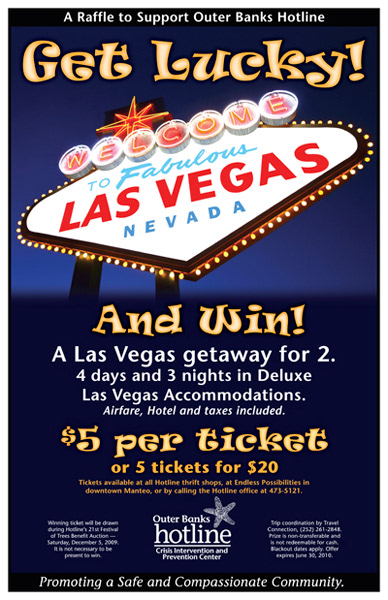 Poster for Outer Banks Hotline Las Vegas fundraiser