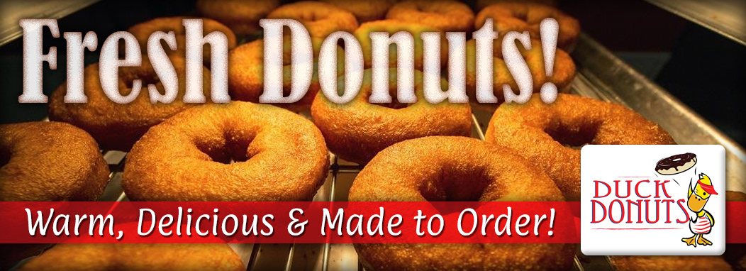 Page header for Duck Donuts on the Outer Banks