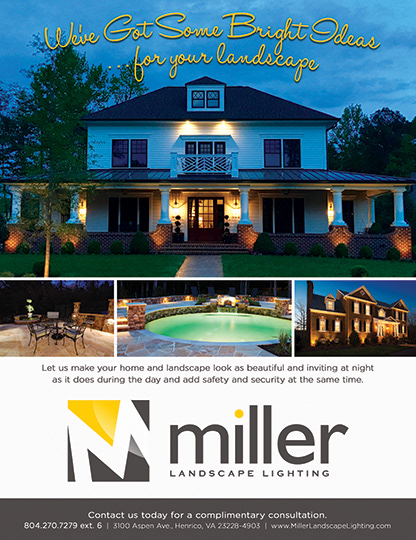 Magazine ad for Miller Landscape Lighting