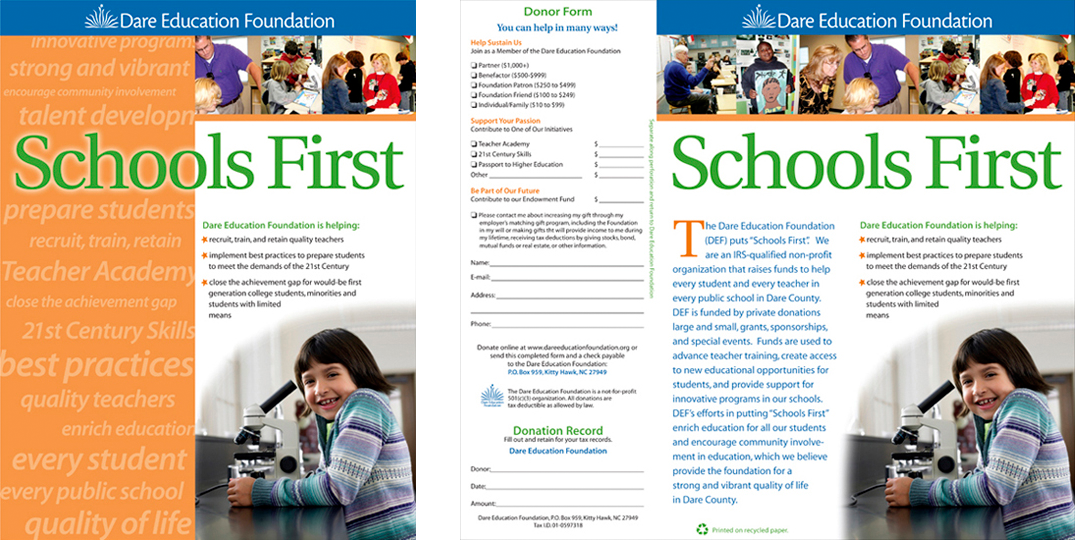 Dare Education Foundation fundraising flyer