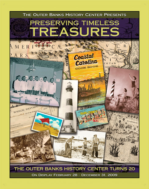 Introductory exhibit panel for Outer Banks History Center