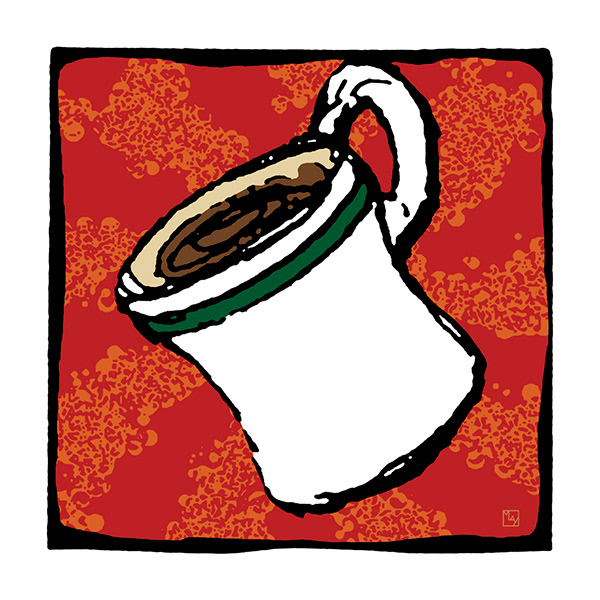 Java Swirl (digitized pencil sketch)