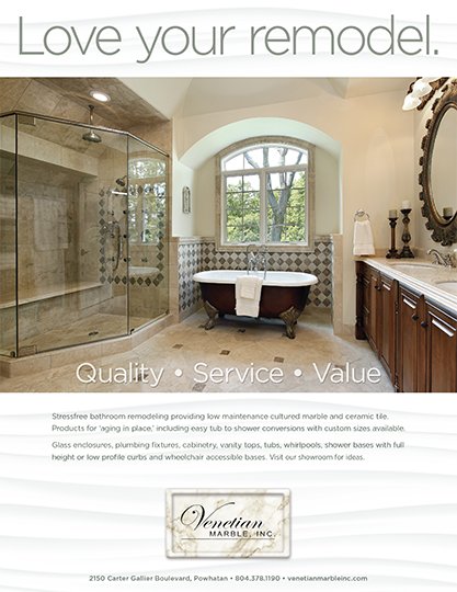Magazine ad for Venetian Marble