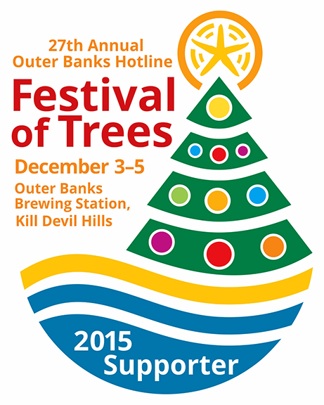 Sticker design for Festival of Trees