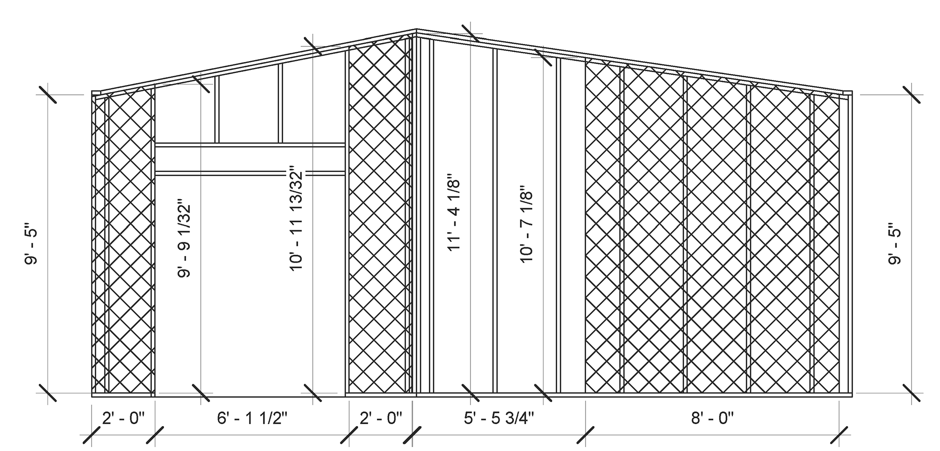 West Brace Wall Elevation