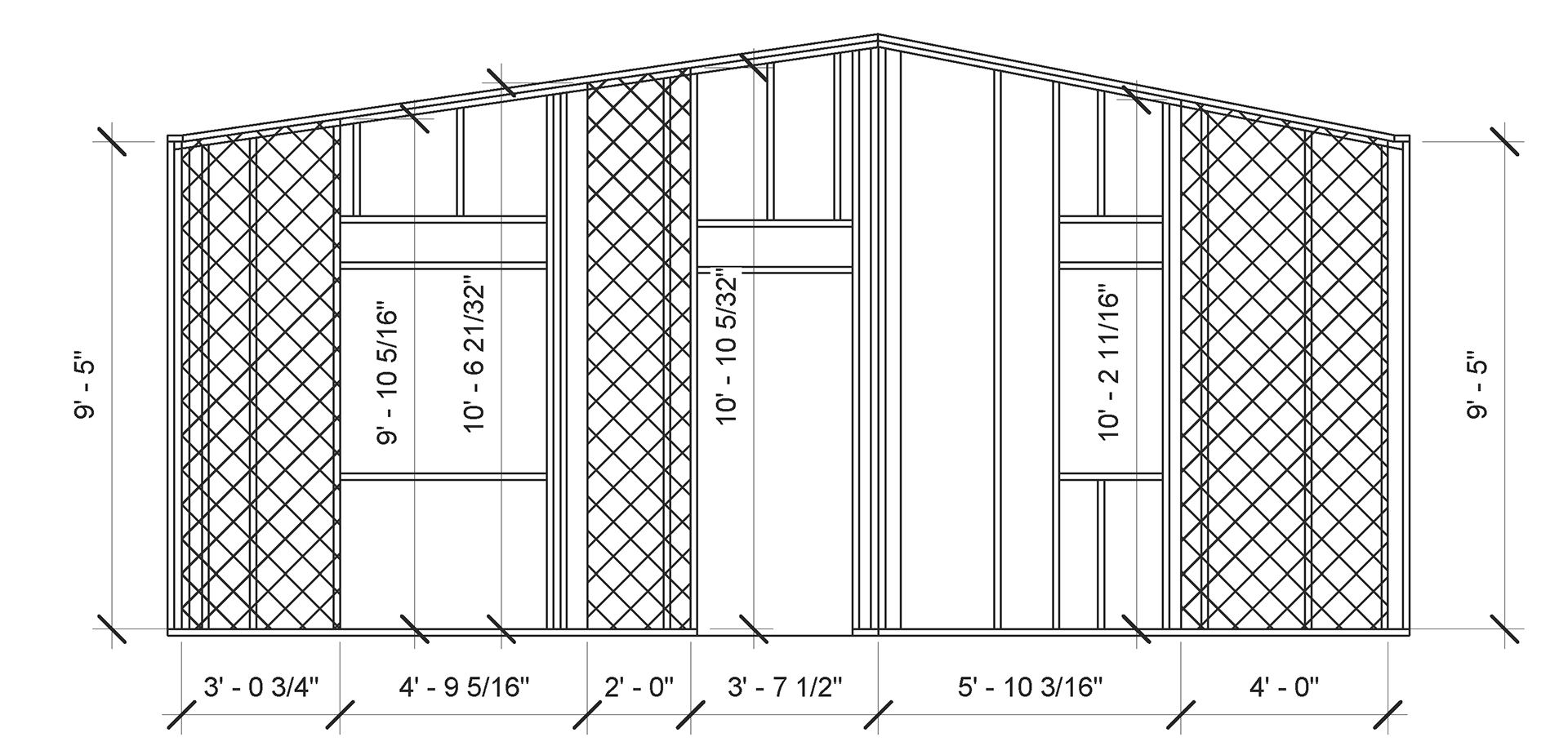 East Brace Wall Elevation