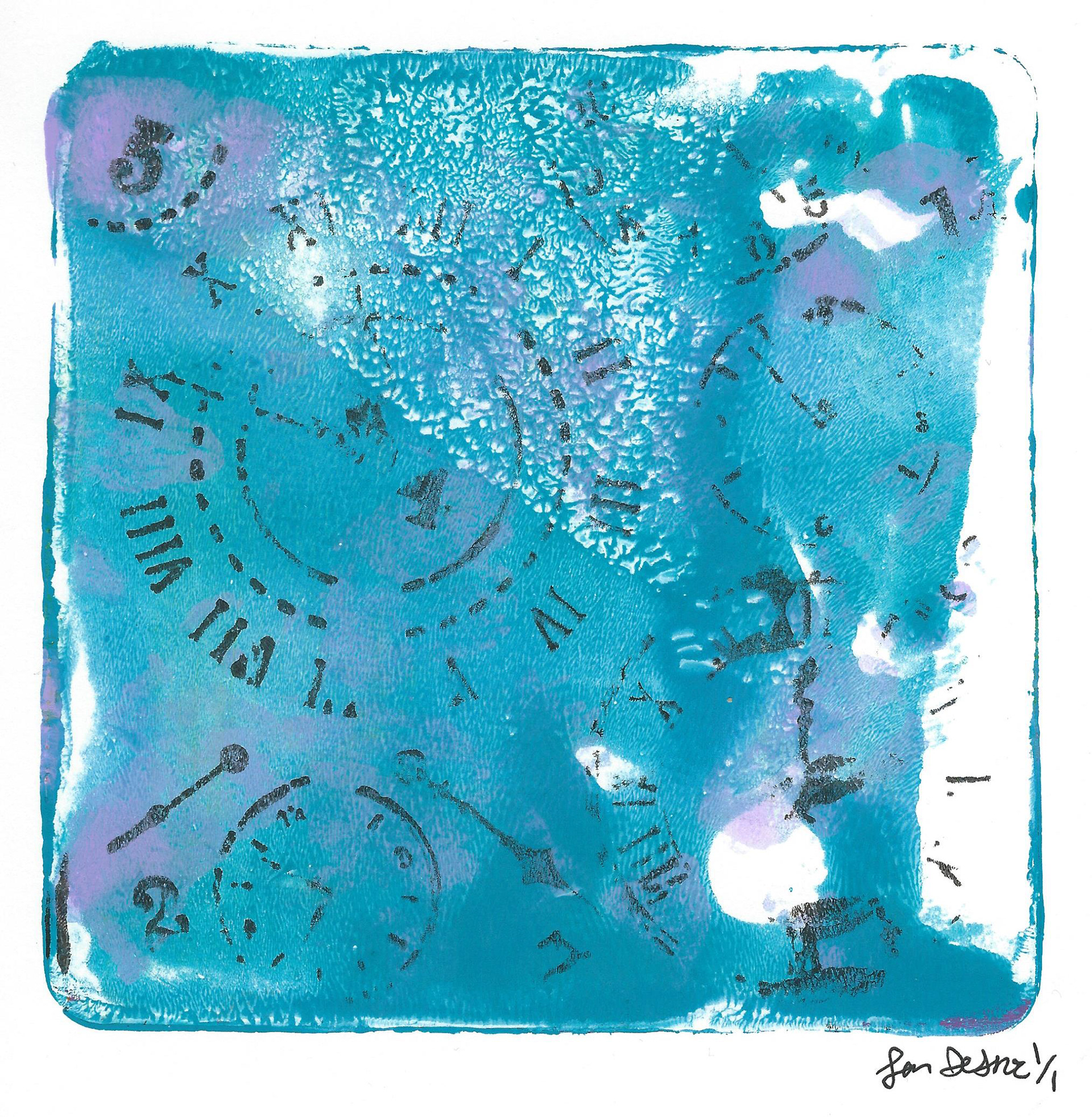 Blue Clock