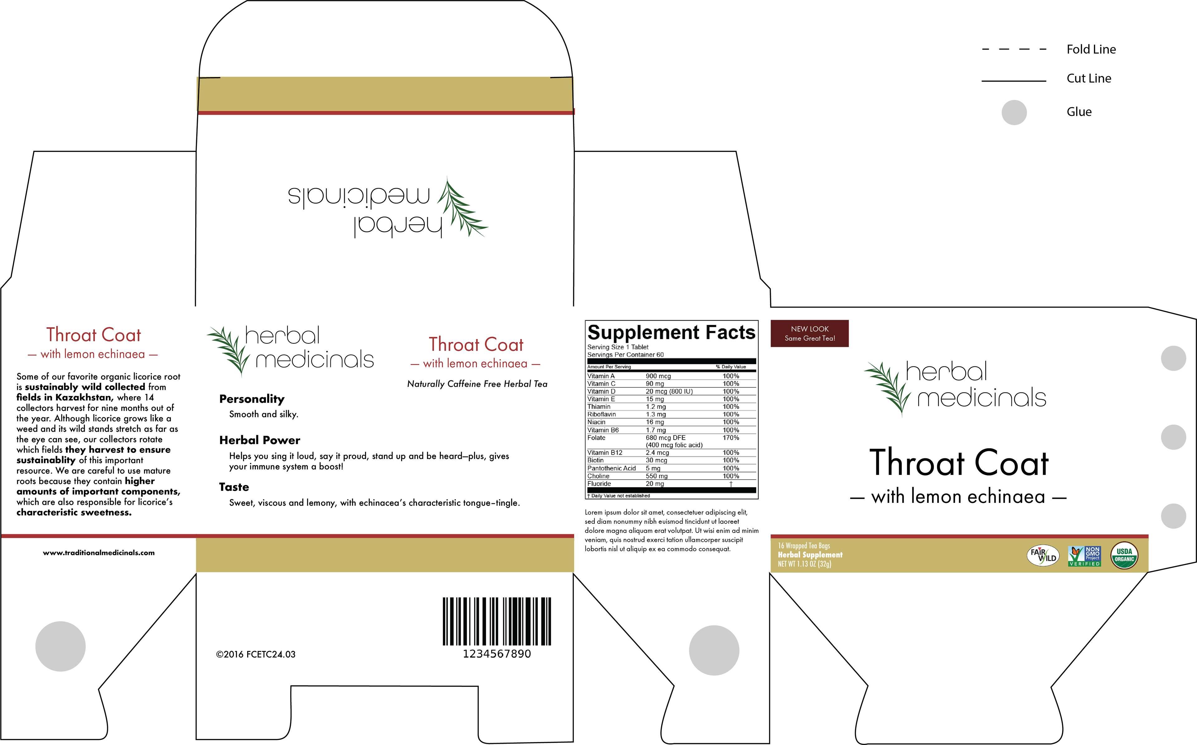 "Throat Coat" Package Redesign