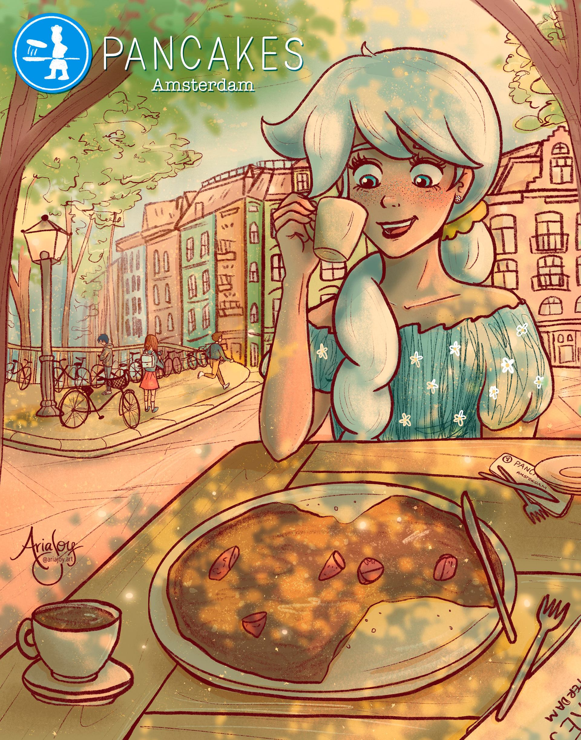 Advertising Illustration: PANCAKES Amsterdam