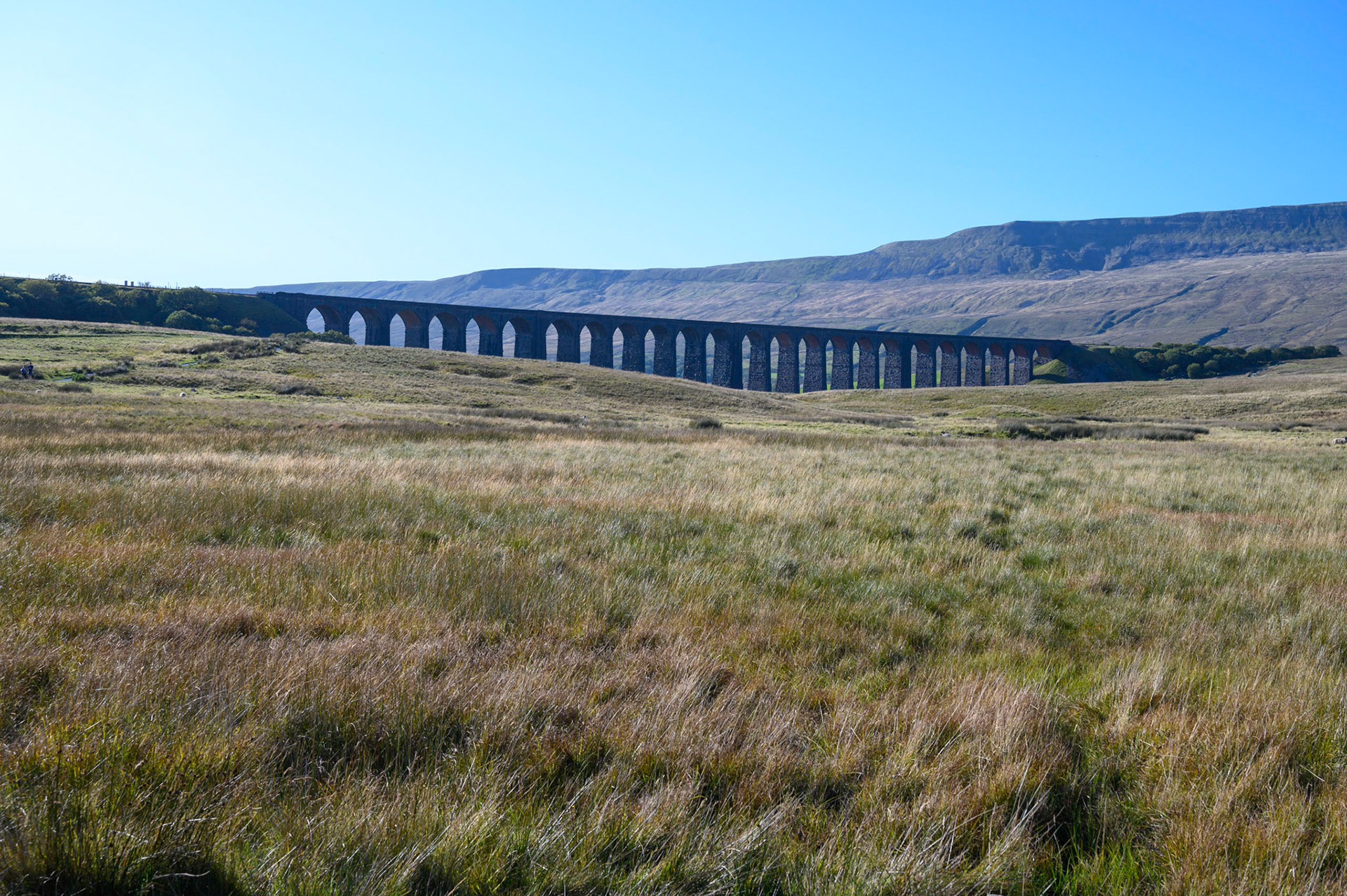 Ribblehead Viaduct on the Settle to Carlisle Railway Line, North Yorkshire.