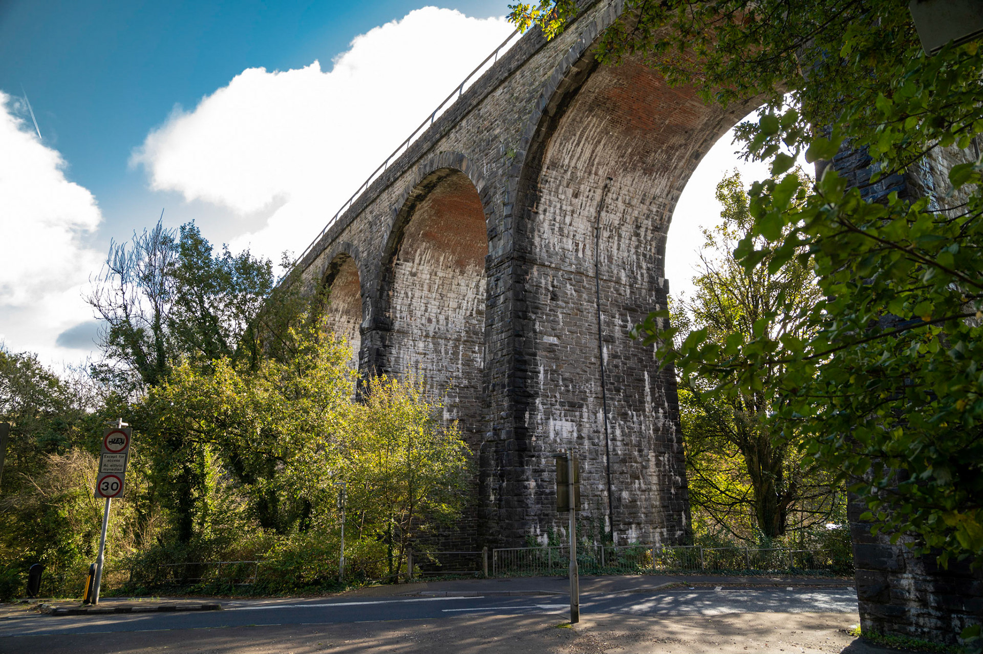 Hengoed viaduct, Maesycwmmer, South Wales, UK