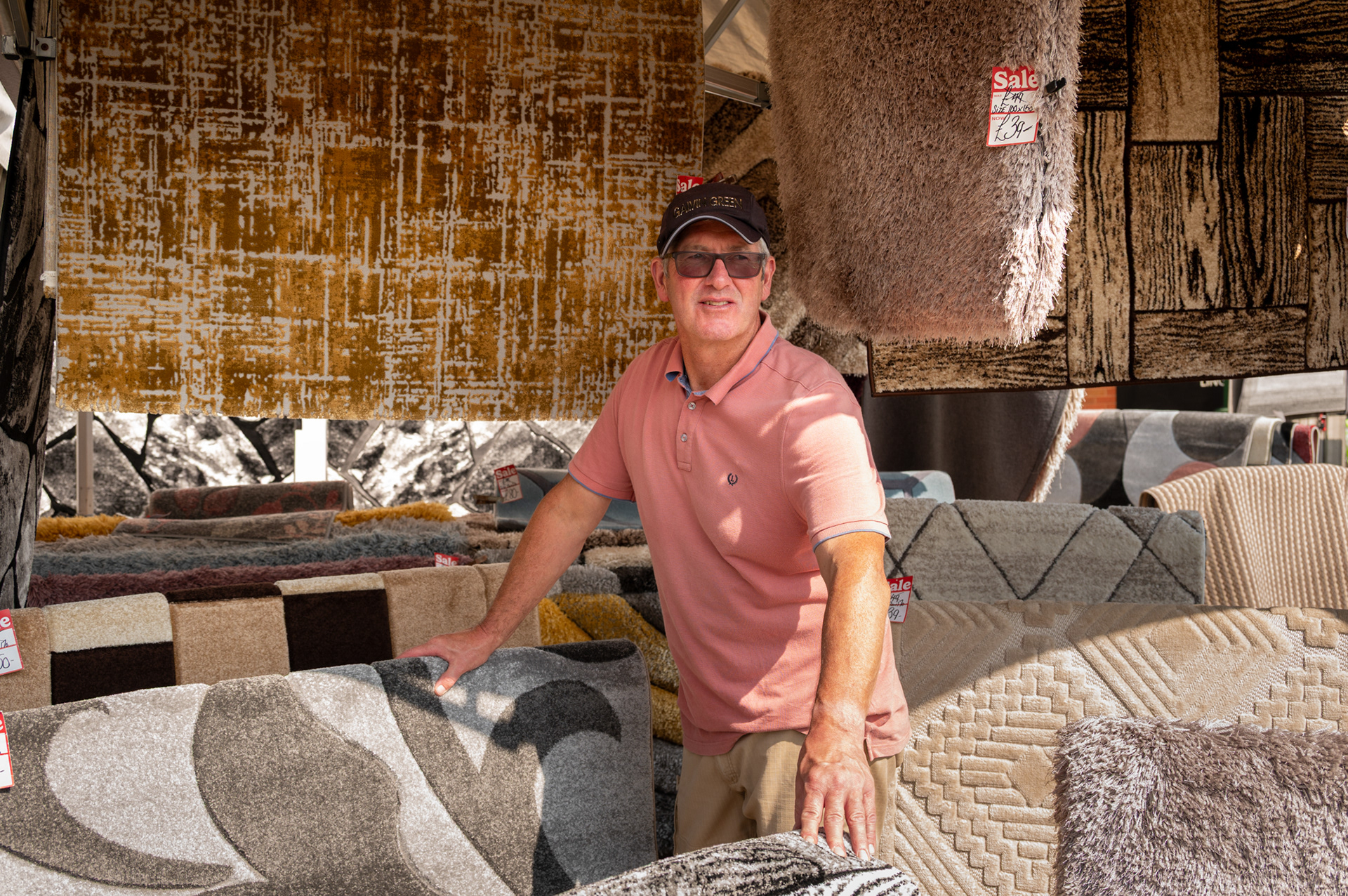 Andy, rug man, Blackwood Market