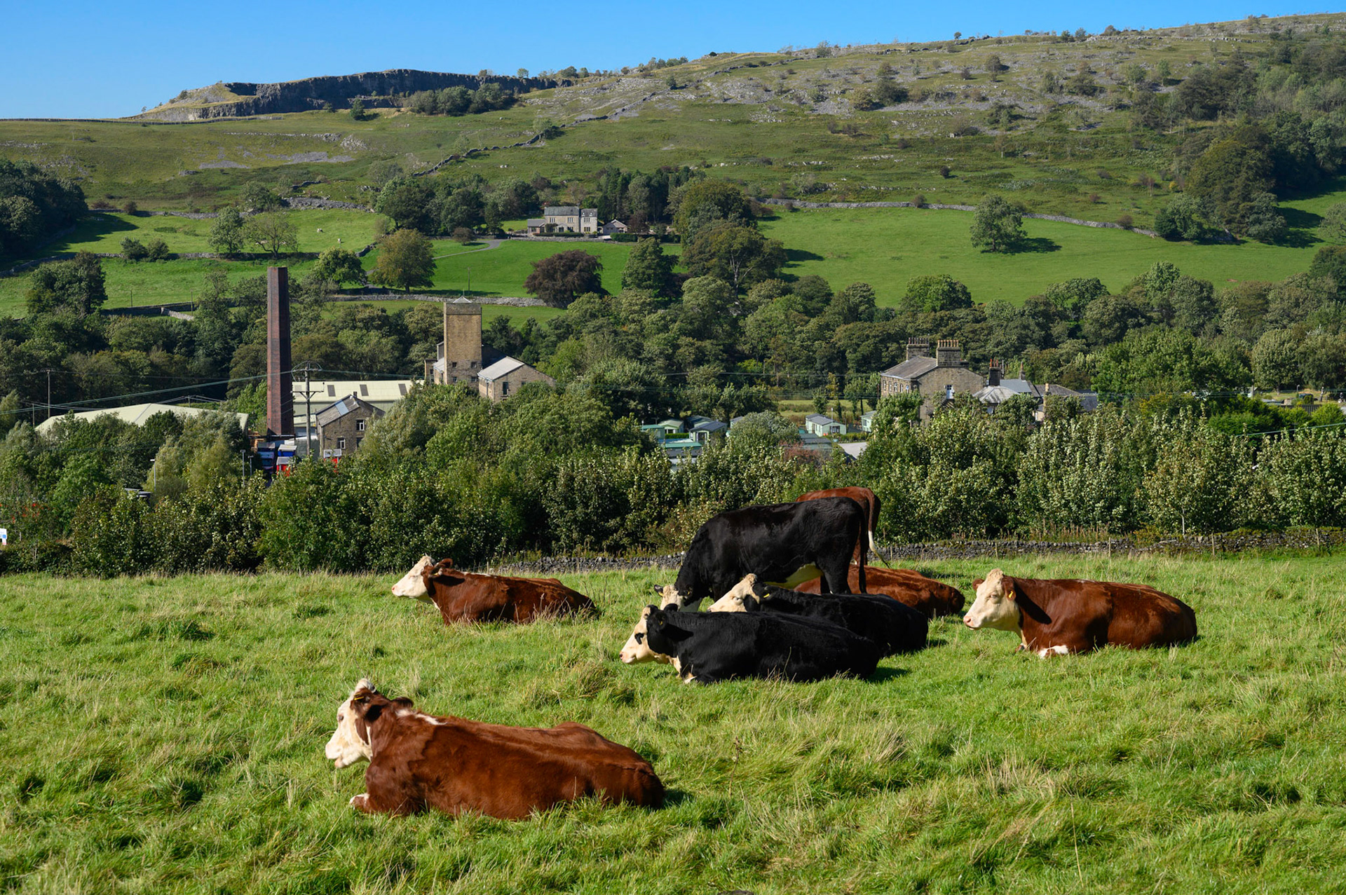 The village of Langcliffe near Settle, North Yorkshire.