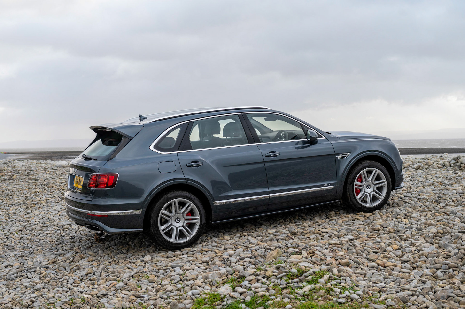 A Bentley Bentayga Speed, 4x4 SUV the worlds fastest SUV photographed on test in The Vale of Glamorgan.Spec:5950 cc V12626 bhpMaximum speed 190 mph0-60 mph 3.8 secRRP 185,800
