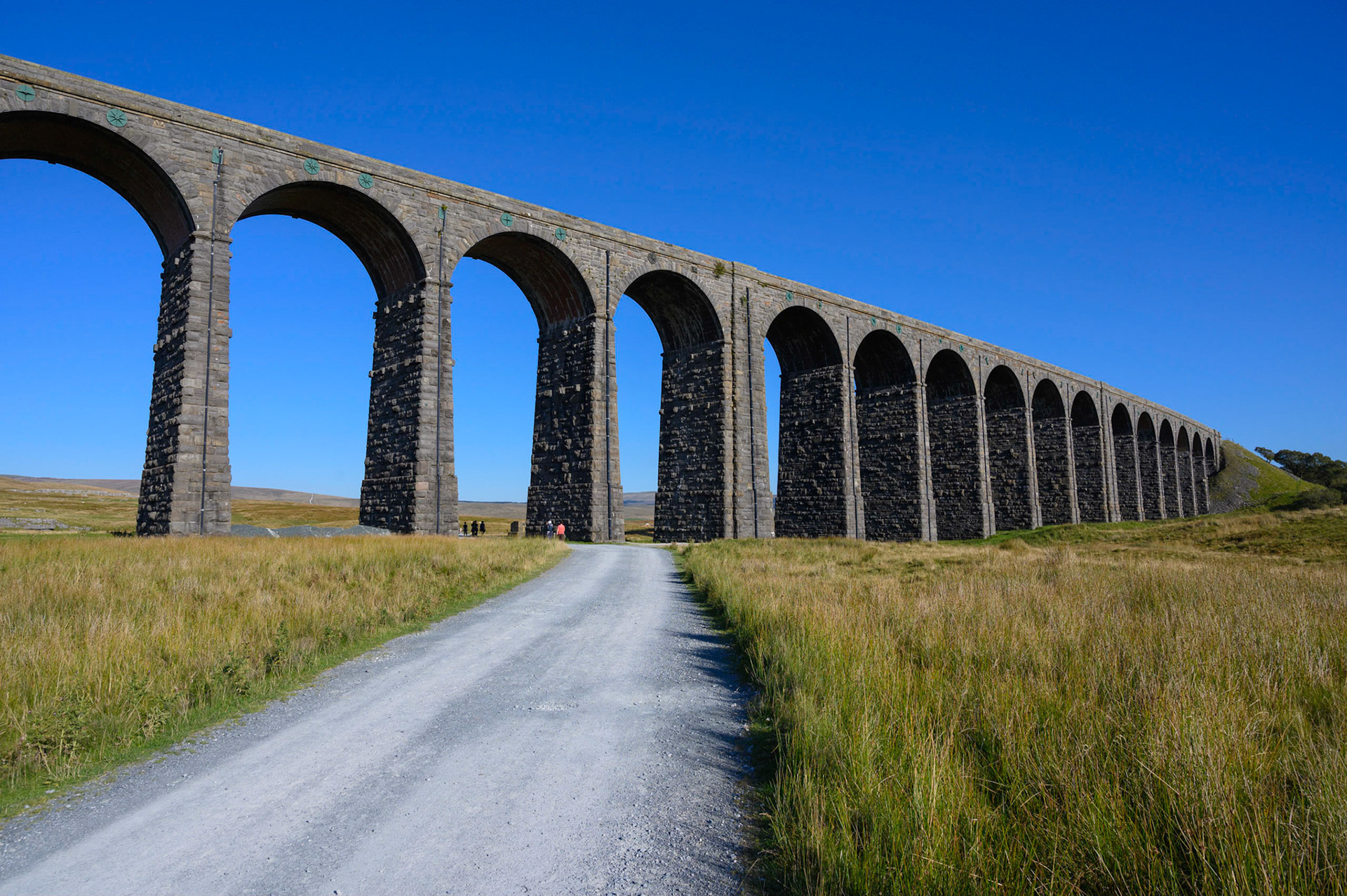 Ribblehead Viaduct on the Settle to Carlisle Railway Line, North Yorkshire.