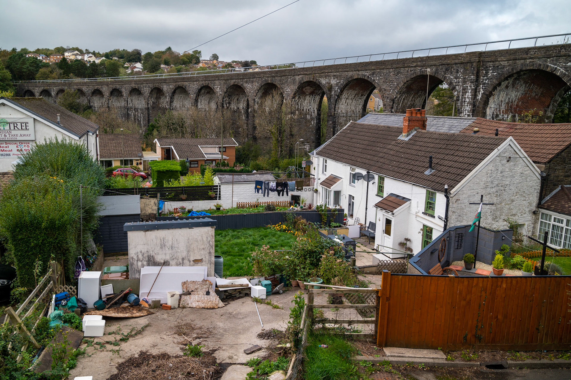Hengoed viaduct, Maesycwmmer, South Wales, UK