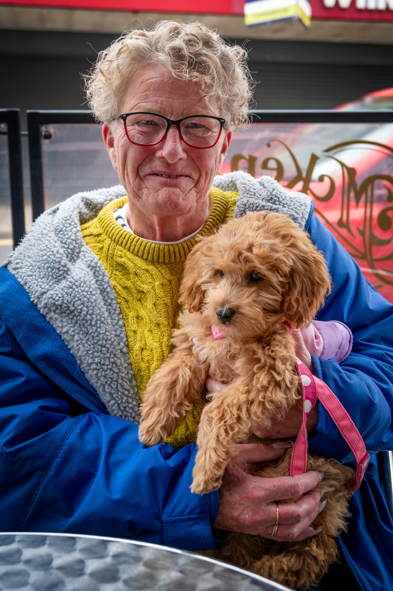 Shiralee Tucker, Blackwood born and bred and still living in the town, is pictured with her four month old Cockapoo Gwenny. The pair are regulars around town and can often be found together outside McKenzies Cafe Bar where the adorable pooch attracts much attention from passers by.