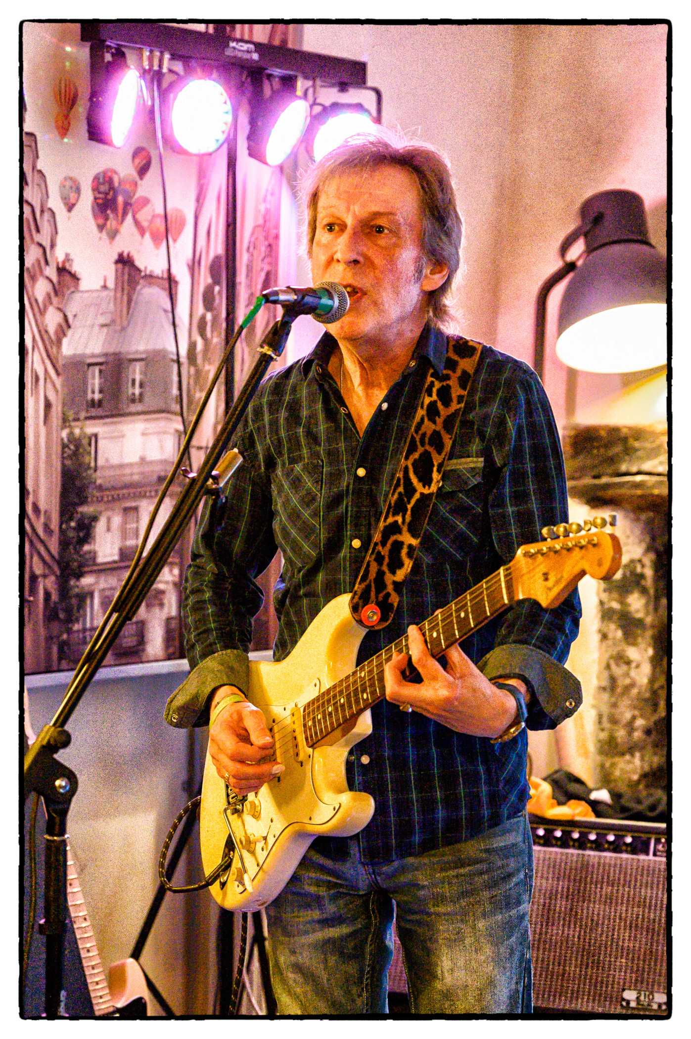 Rock, Rhythm and Blues band Tres Hombres perform at The Three Tuns public house, Chepstow, 8/6/19.