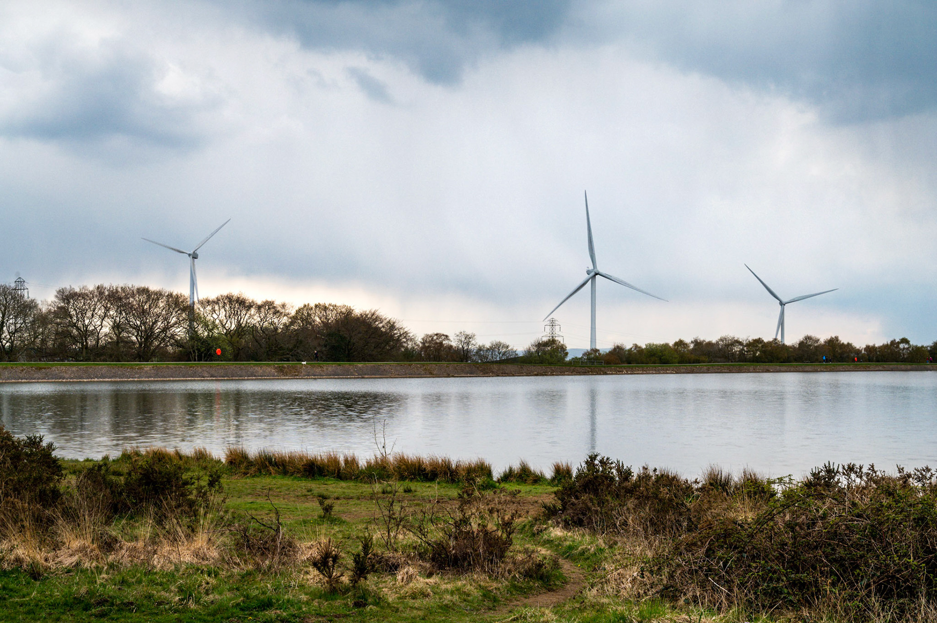 Pen-y-fan Pond, near Blackwood, South Wales. Now a recreation area it was built around 1789 as a feeder reservoir for the local canal network