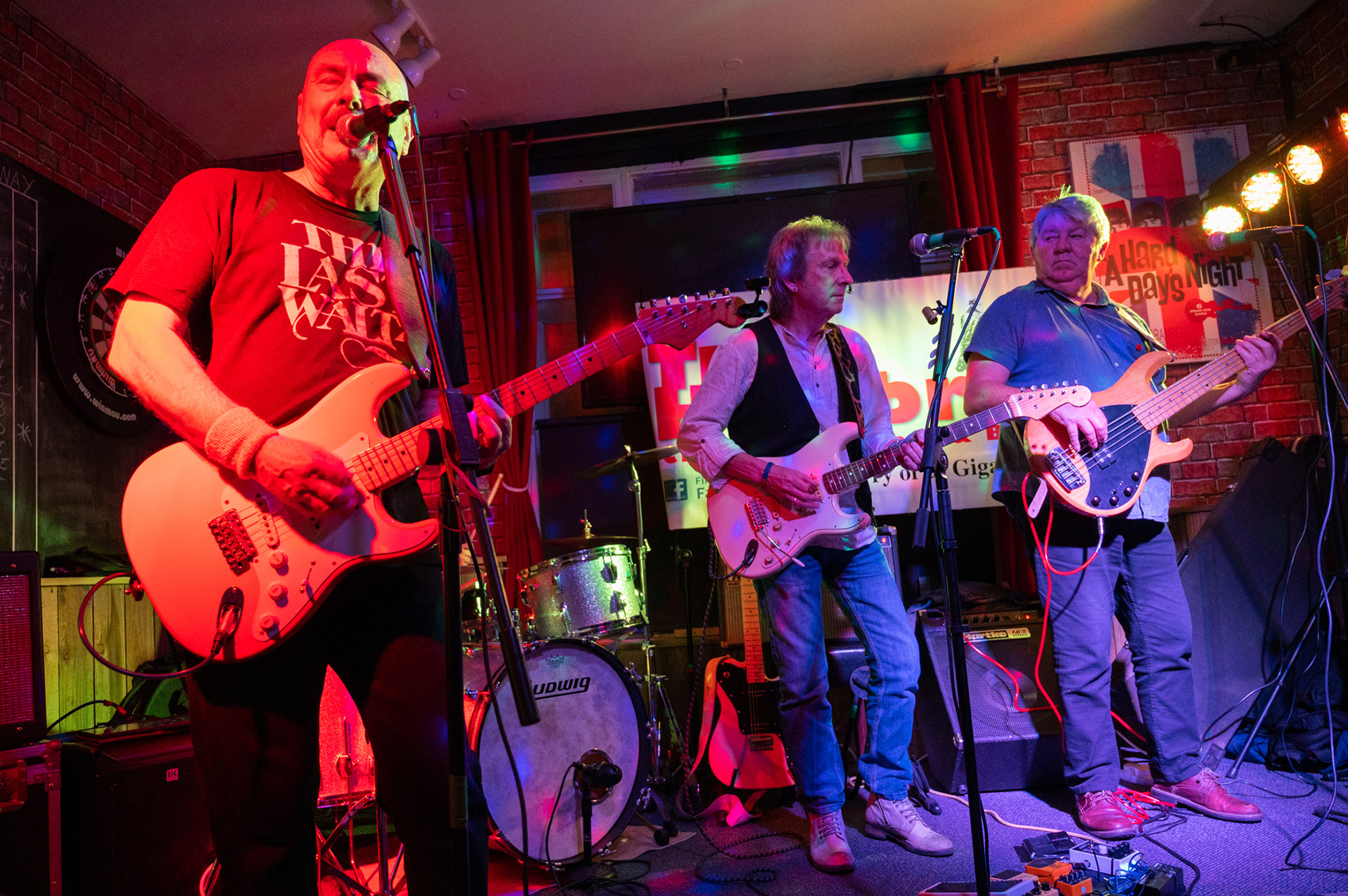 Rock, blues and soul band Tres Hombres perform at The New Brogden Public House, Porthcawl, 9/11/19