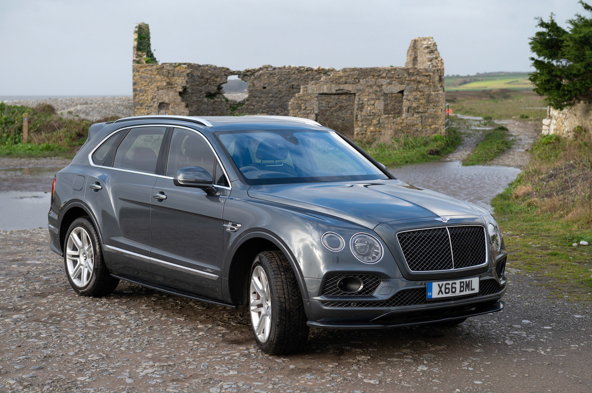 A Bentley Bentayga Speed, 4x4 SUV the worlds fastest SUV photographed on test in The Vale of Glamorgan.Spec:5950 cc V12626 bhpMaximum speed 190 mph0-60 mph 3.8 secRRP 185,800