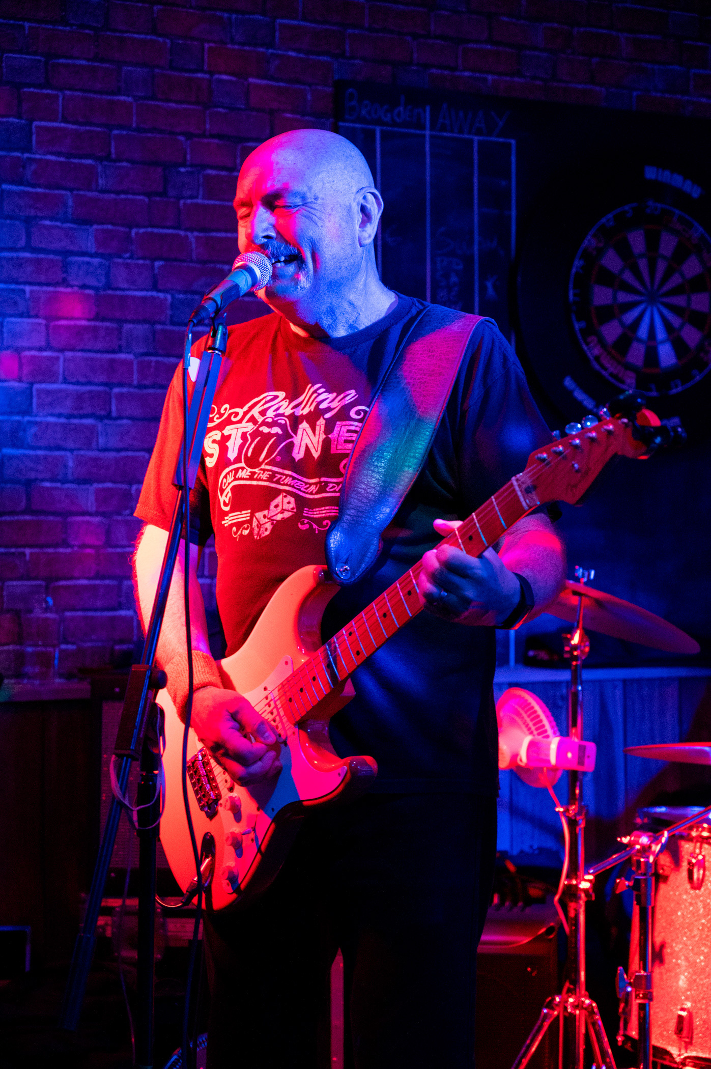 Rock, blues and soul band Tres Hombres perform at The New Brogden Public House, Porthcawl, 9/11/19