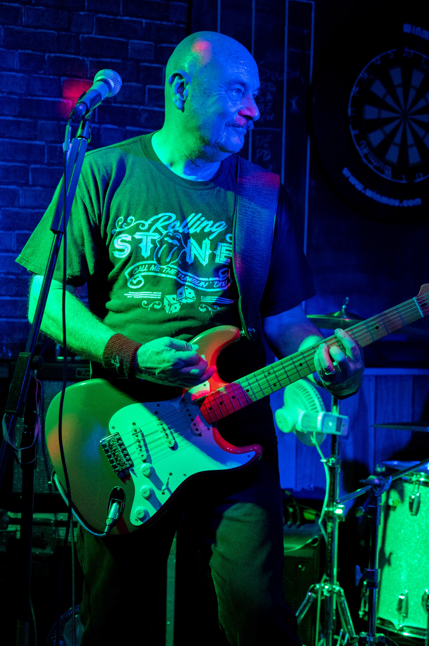 Rock, blues and soul band Tres Hombres perform at The New Brogden Public House, Porthcawl, 9/11/19