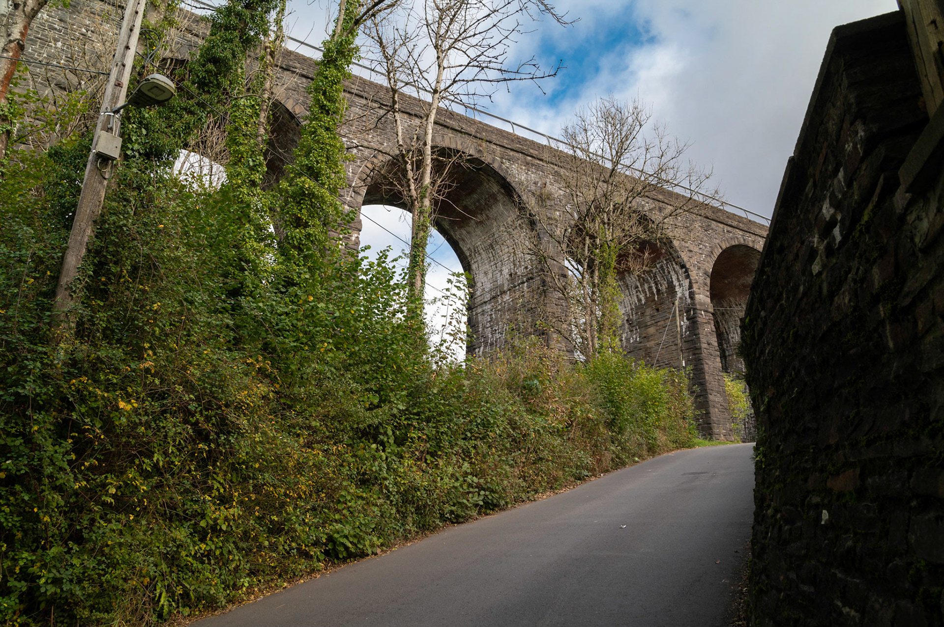Hengoed viaduct, Maesycwmmer, South Wales, UK