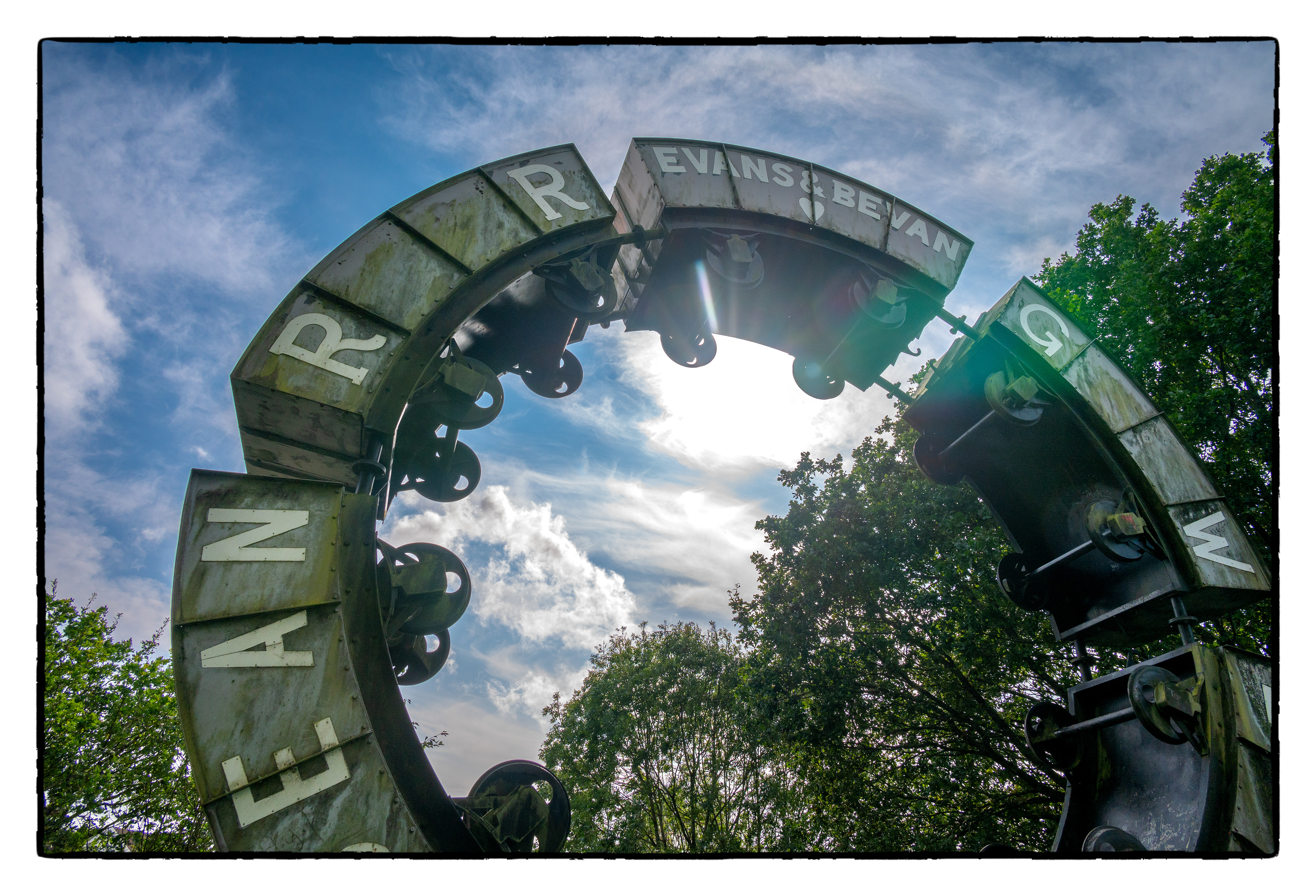 Mining Memorial Hengoed Viaduct.
