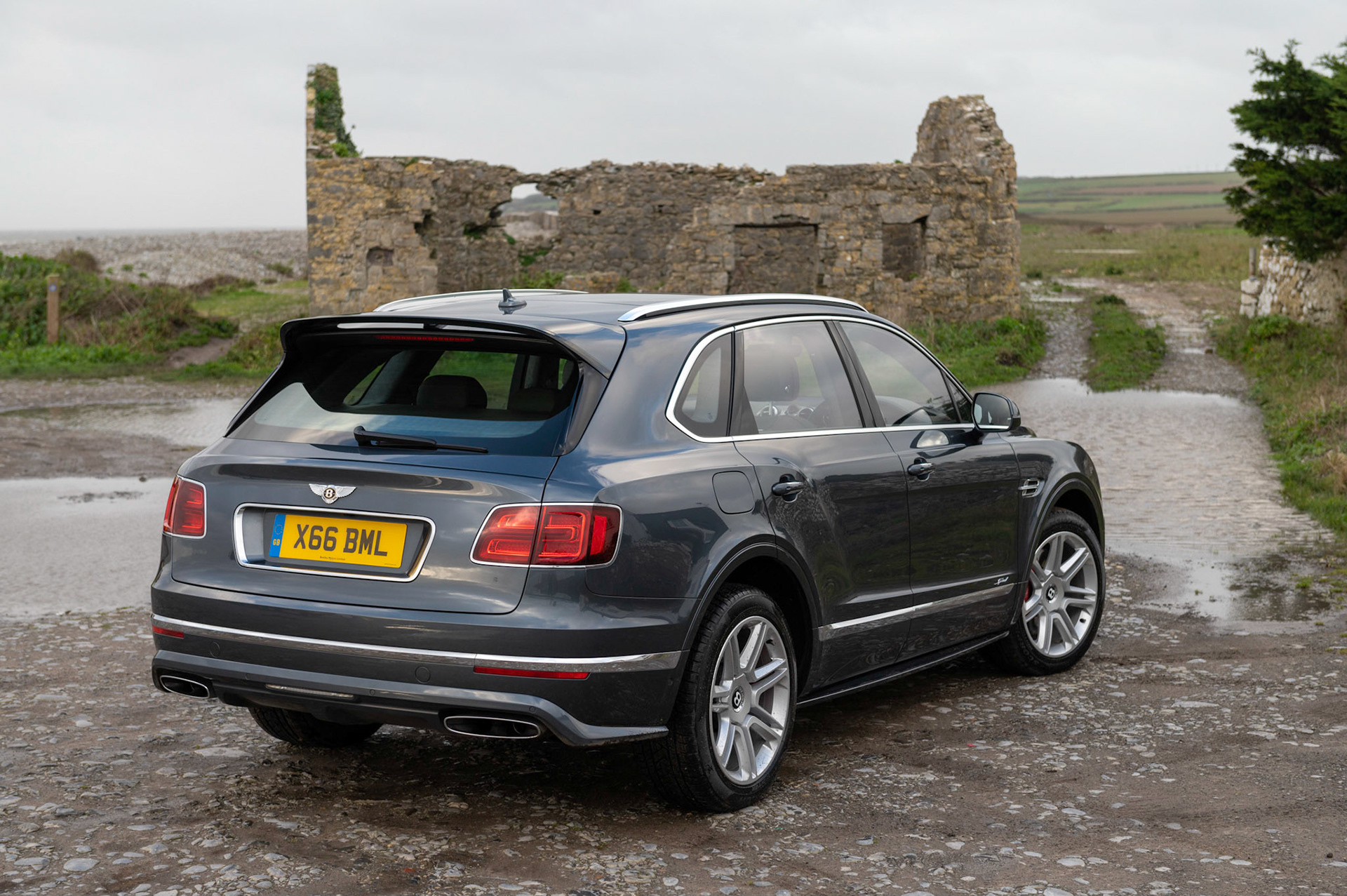 A Bentley Bentayga Speed, 4x4 SUV the worlds fastest SUV photographed on test in The Vale of Glamorgan.Spec:5950 cc V12626 bhpMaximum speed 190 mph0-60 mph 3.8 secRRP 185,800