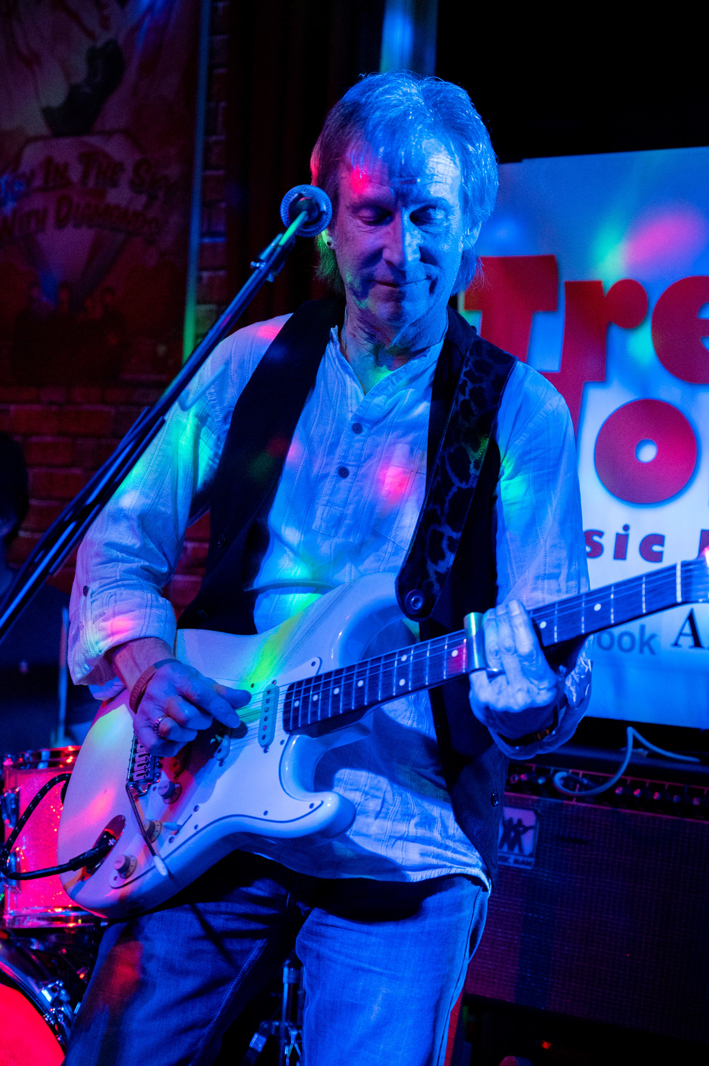 Rock, blues and soul band Tres Hombres perform at The New Brogden Public House, Porthcawl, 9/11/19