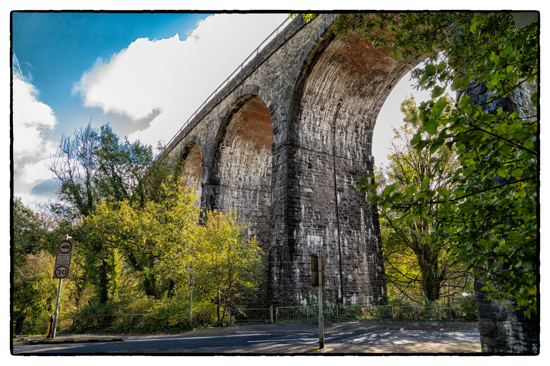 Hengoed viaduct, Maesycwmmer, South Wales, UK