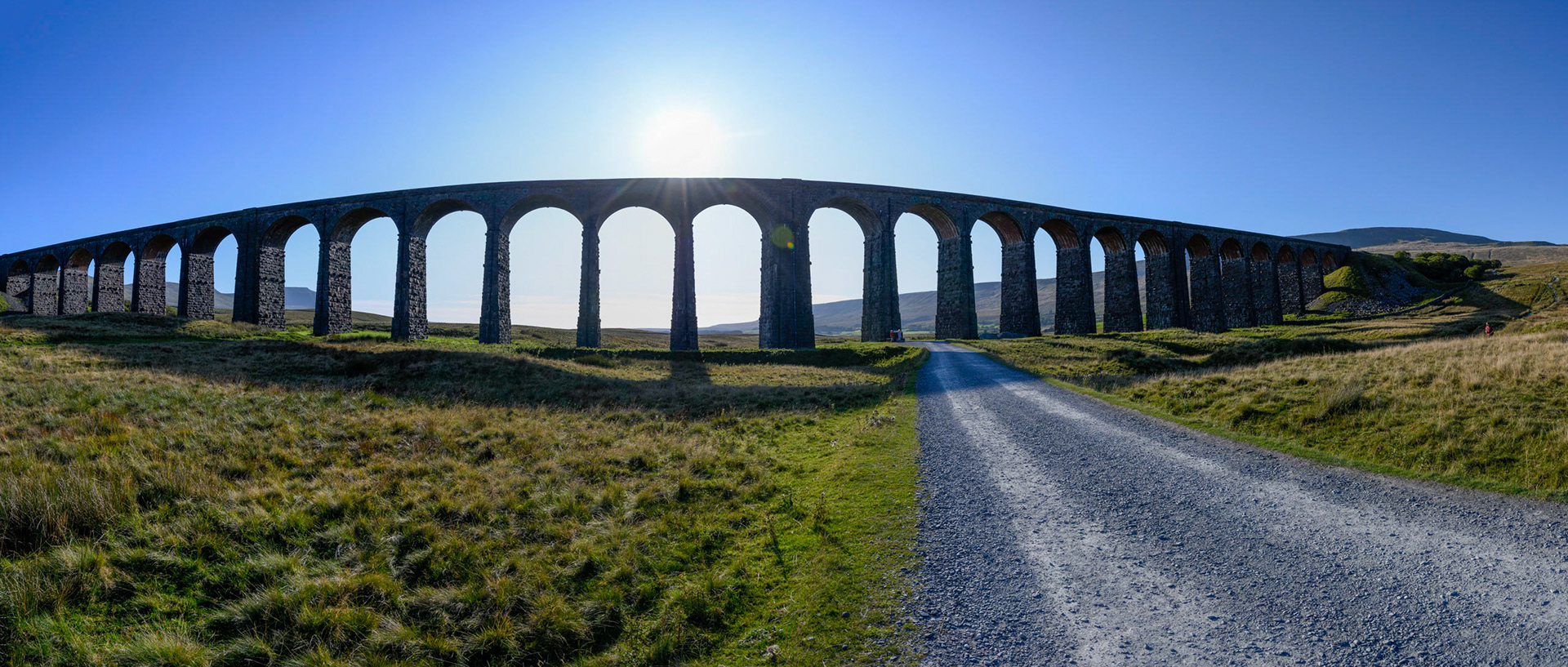 Ribblehead Viaduct on the Settle to Carlisle Railway Line, North Yorkshire.