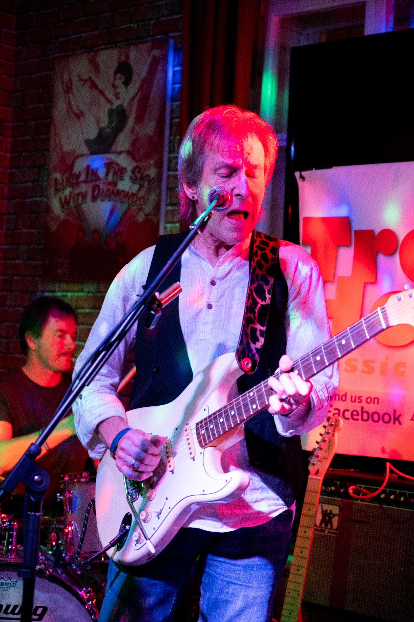 Rock, blues and soul band Tres Hombres perform at The New Brogden Public House, Porthcawl, 9/11/19