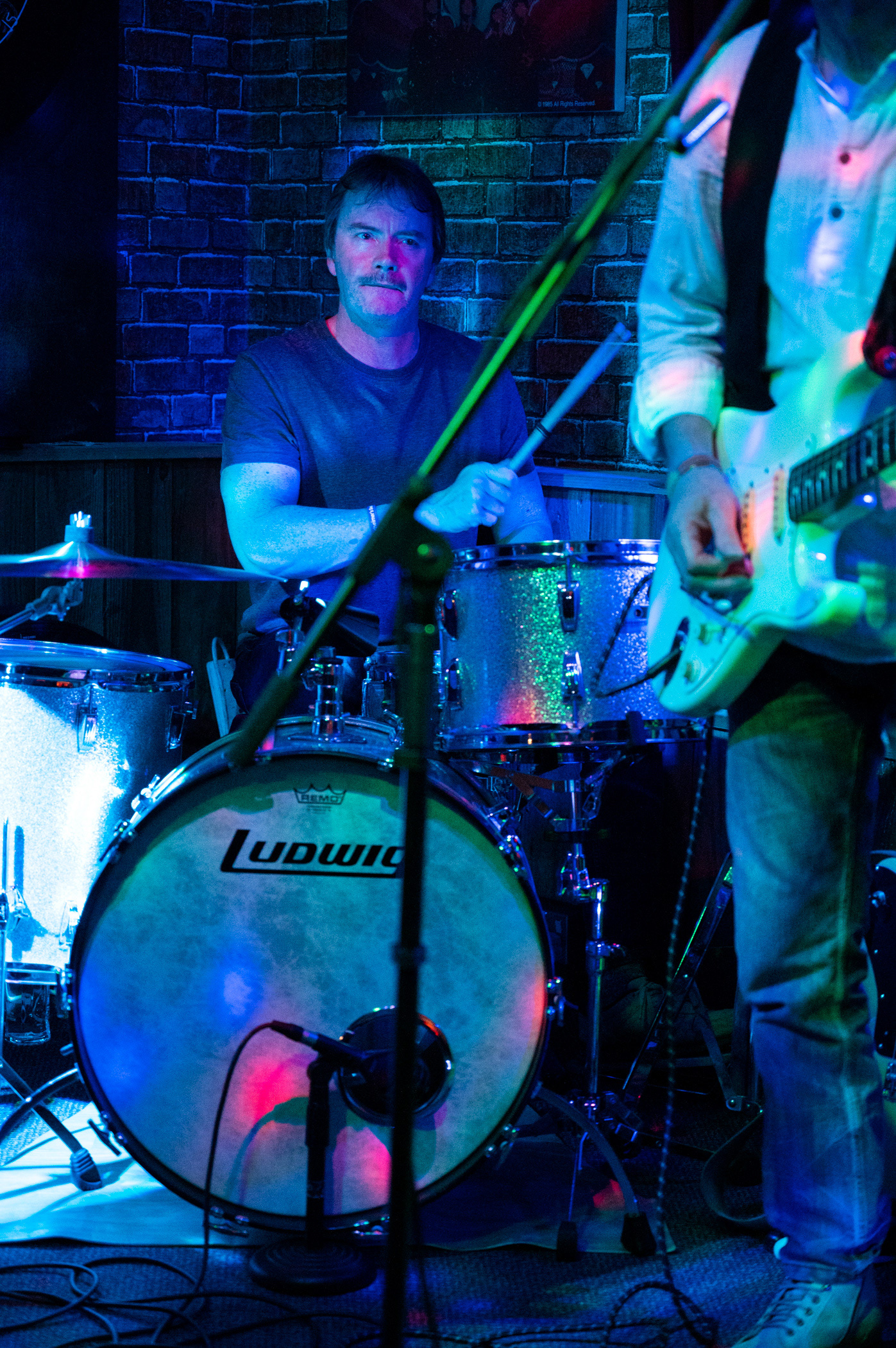 Rock, blues and soul band Tres Hombres perform at The New Brogden Public House, Porthcawl, 9/11/19