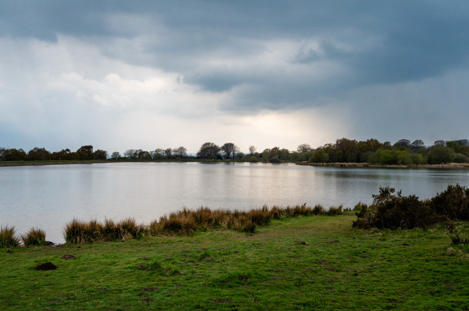 Pen-y-fan Pond, near Blackwood, South Wales. Now a recreation area it was built around 1789 as a feeder reservoir for the local canal network