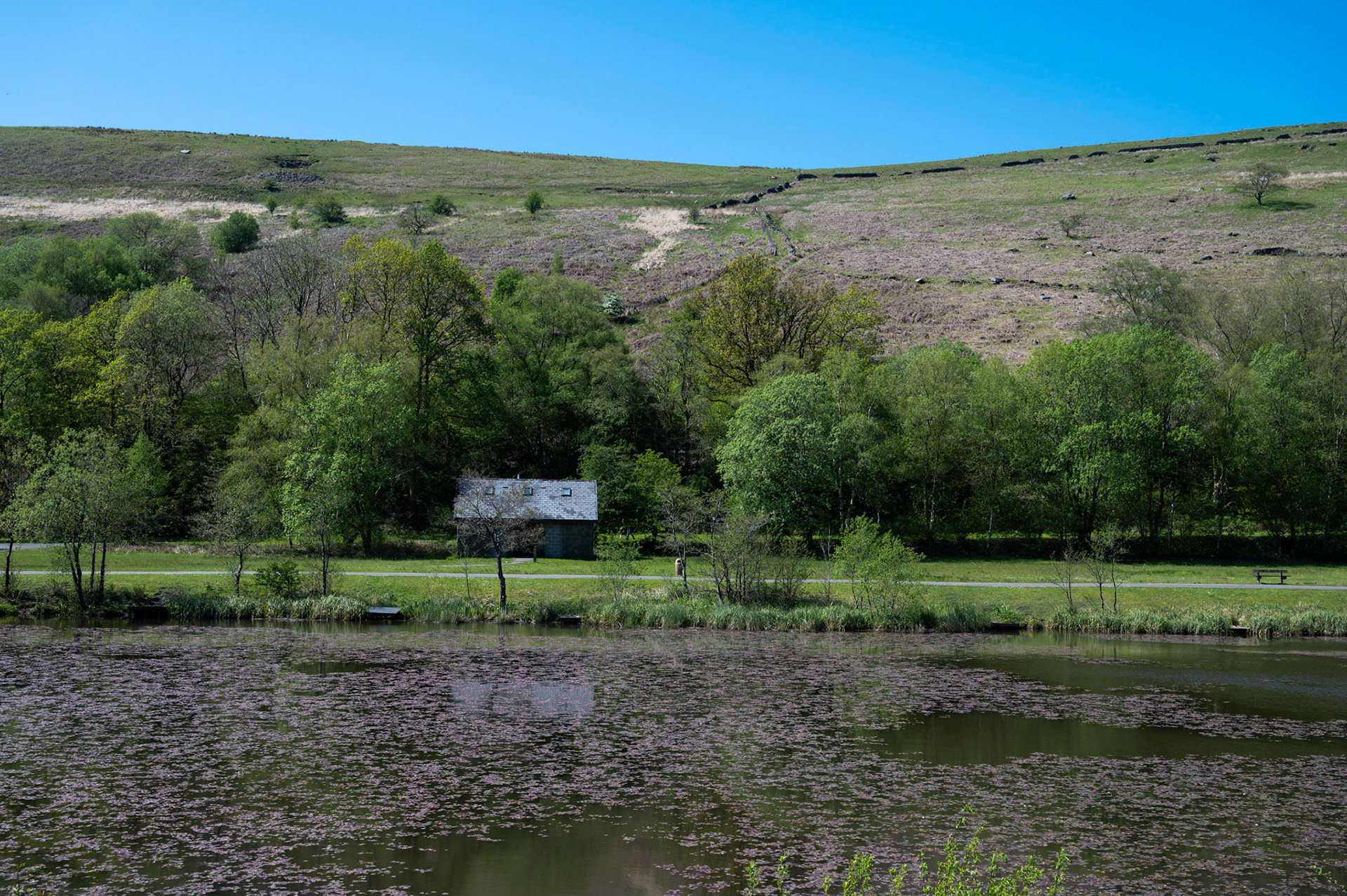 Parc Cwm Darren, Deri near Bargoed South Wales, UK now a recreation area but formerly the site of Ogilvie Colliery.