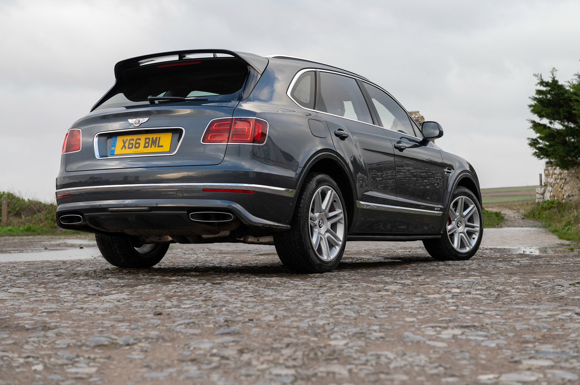 A Bentley Bentayga Speed, 4x4 SUV the worlds fastest SUV photographed on test in The Vale of Glamorgan.Spec:5950 cc V12626 bhpMaximum speed 190 mph0-60 mph 3.8 secRRP 185,800