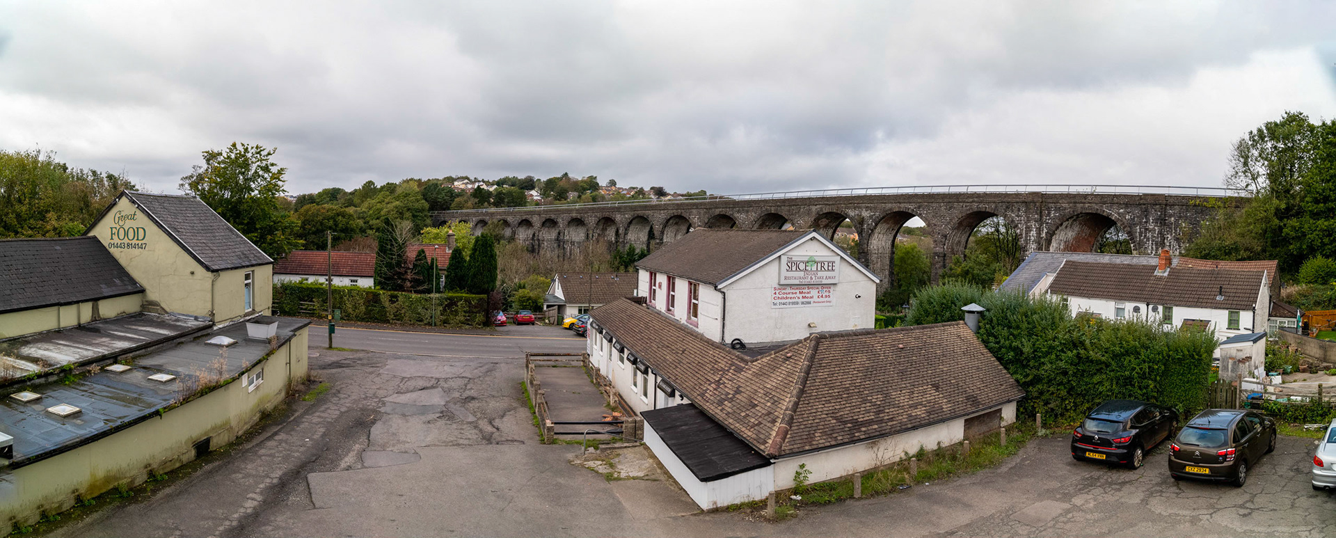 Hengoed viaduct, Maesycwmmer, South Wales, UK